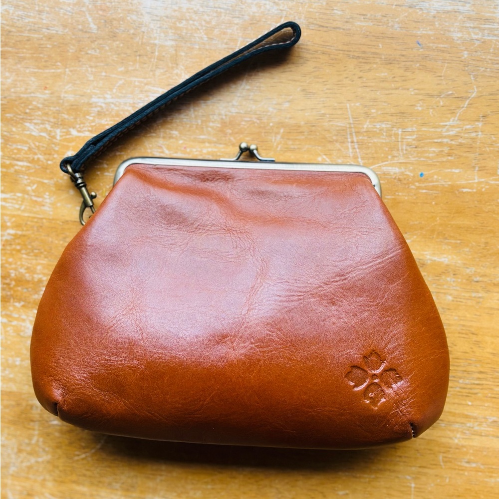 Patricia Nash Tan Leather Wristlet - Picture 2 of 9